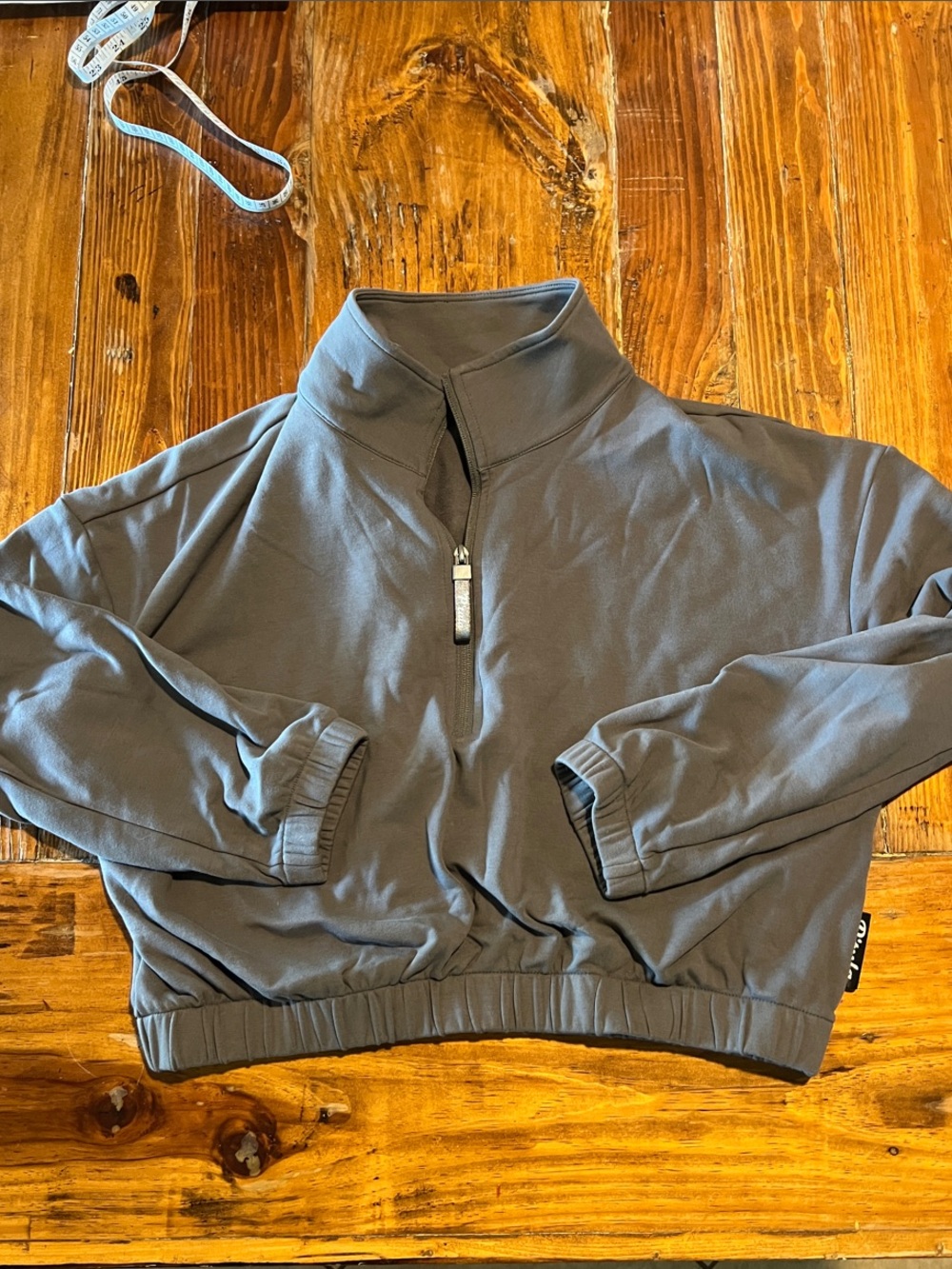 Ptula Gray crop pullover